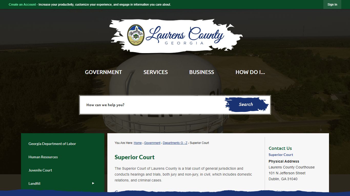 Superior Court | Laurens County, GA